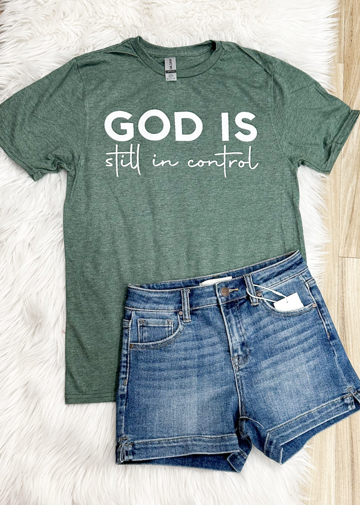 God is in Control Tee