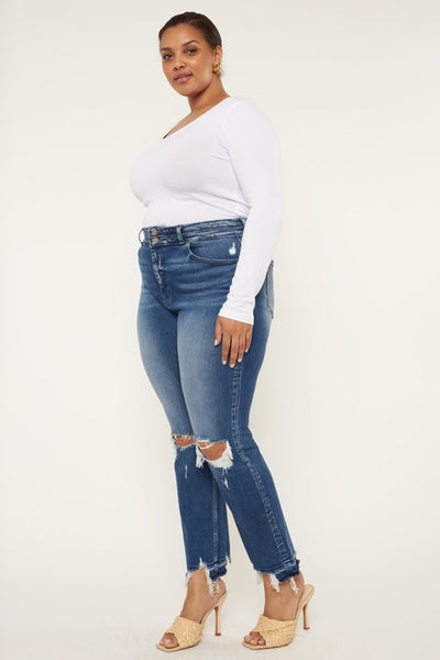 KanCan Curvy Size Slim Straight Jeans