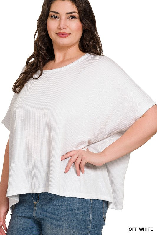 Plus Size Ribbed Top