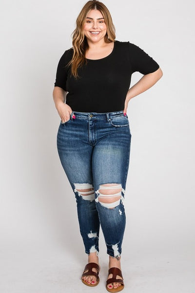 Petra High Rise Plus Size Skinny Jeans
