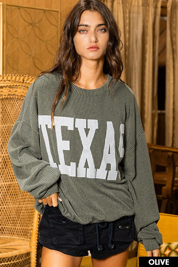 Texas Ribbed Sweater