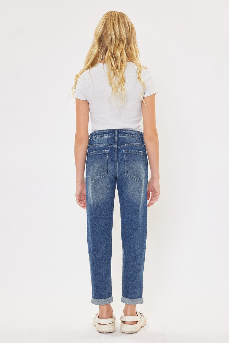 KanCan Youth Mom Fit Jeans