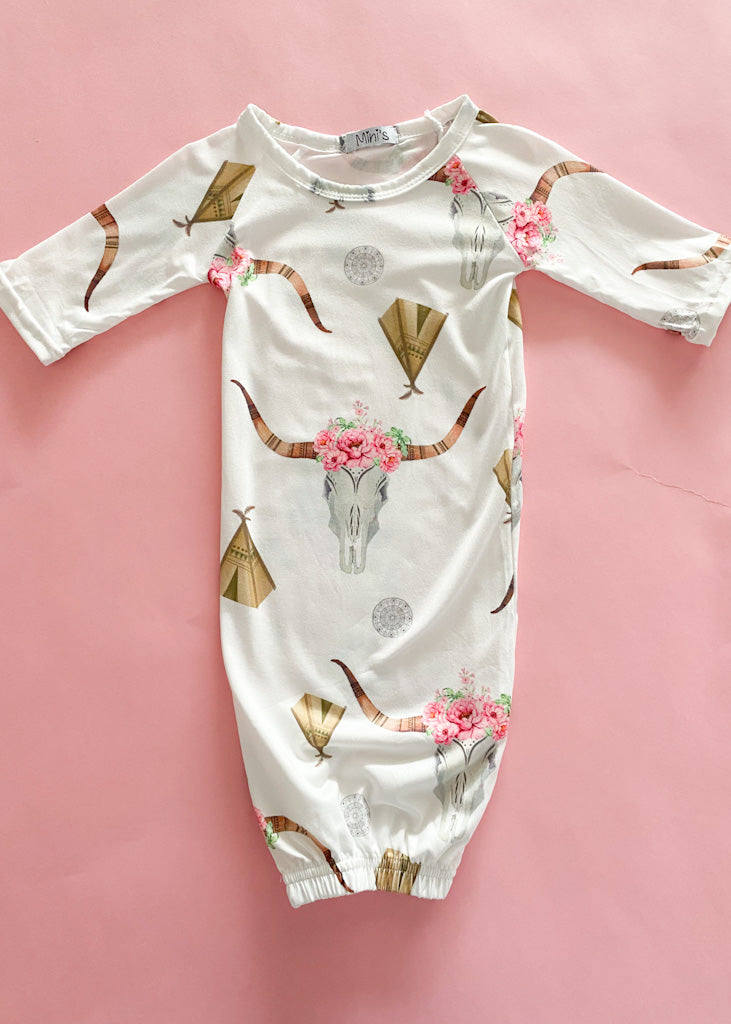 Infant Floral Cow Sleeper