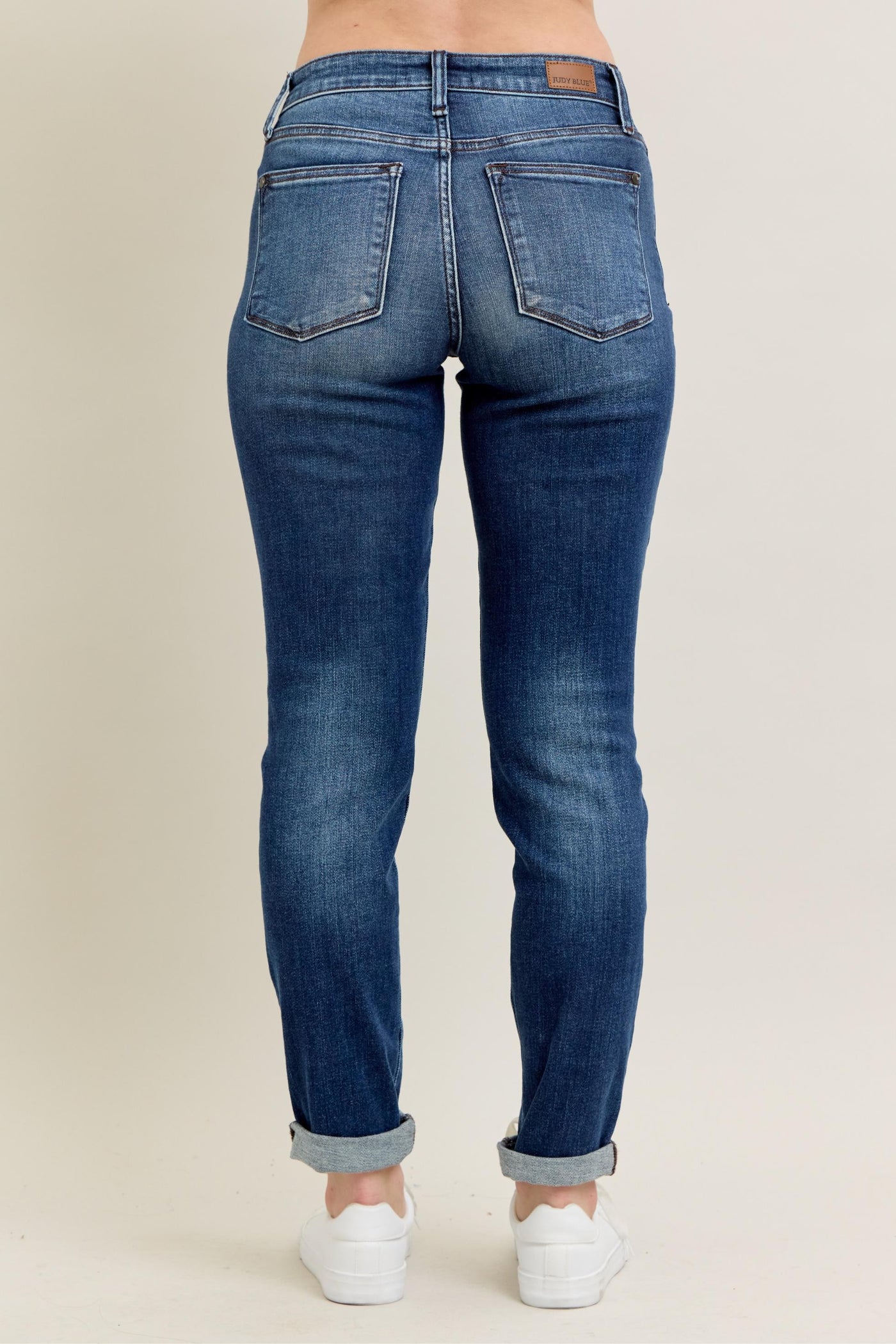 Judy Blue High Rise Slim Fit Cuffed Jeans