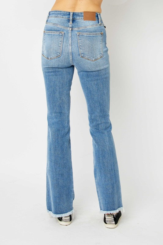 Judy Blue High Rise Destroyed Hem Jeans