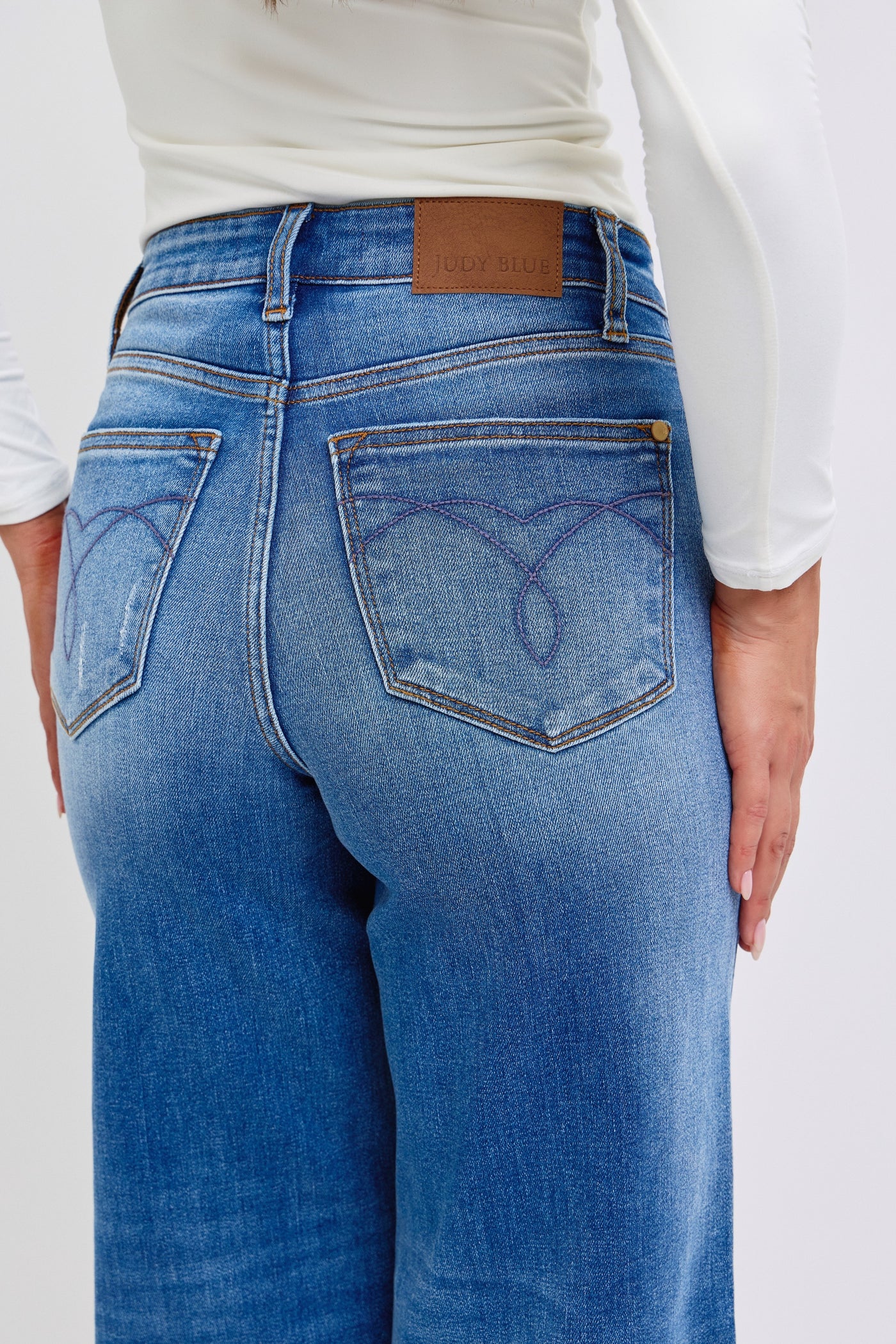 Judy Blue High Rise Wide Leg Jeans