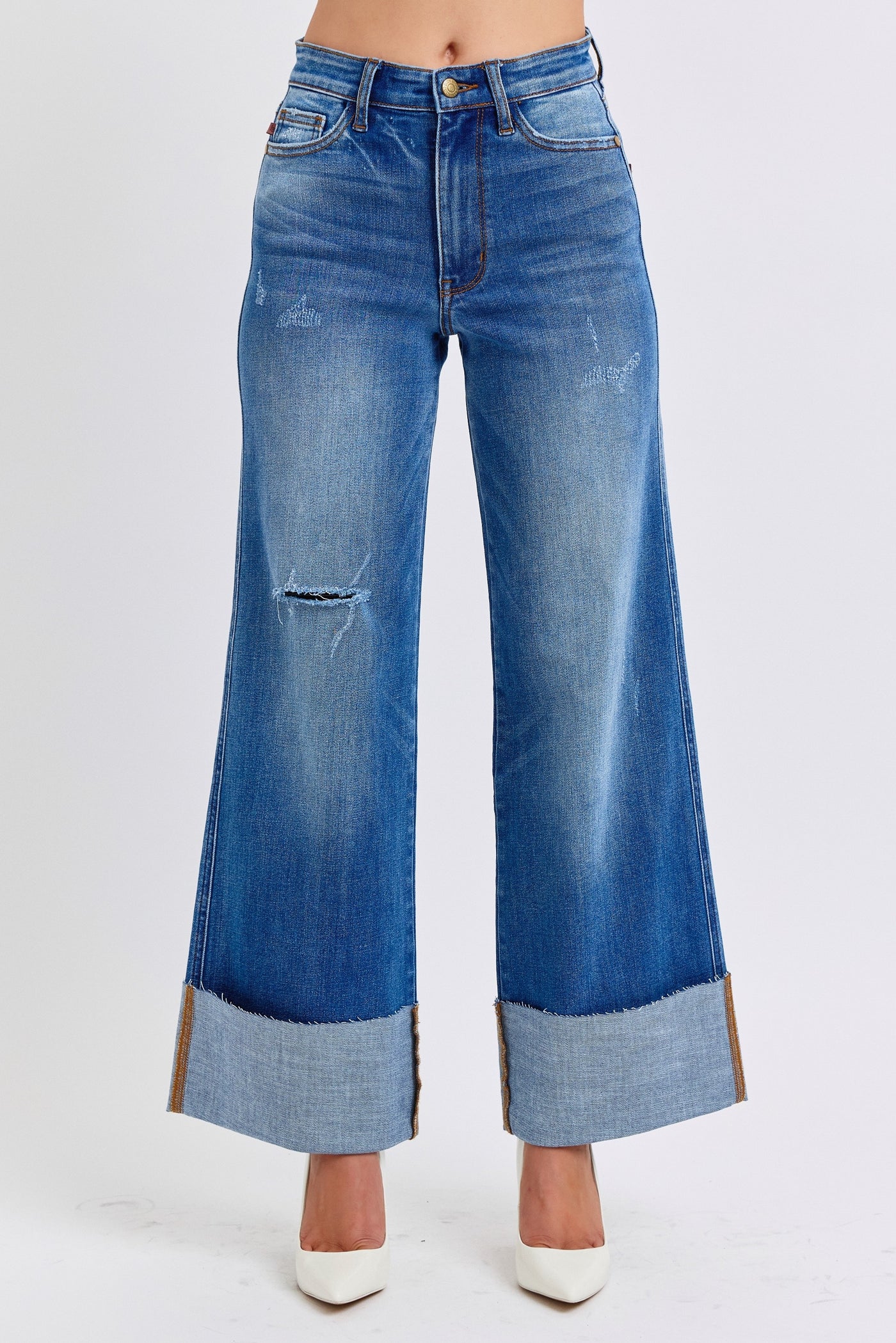 Judy Blue High Rise Wide Leg Jeans