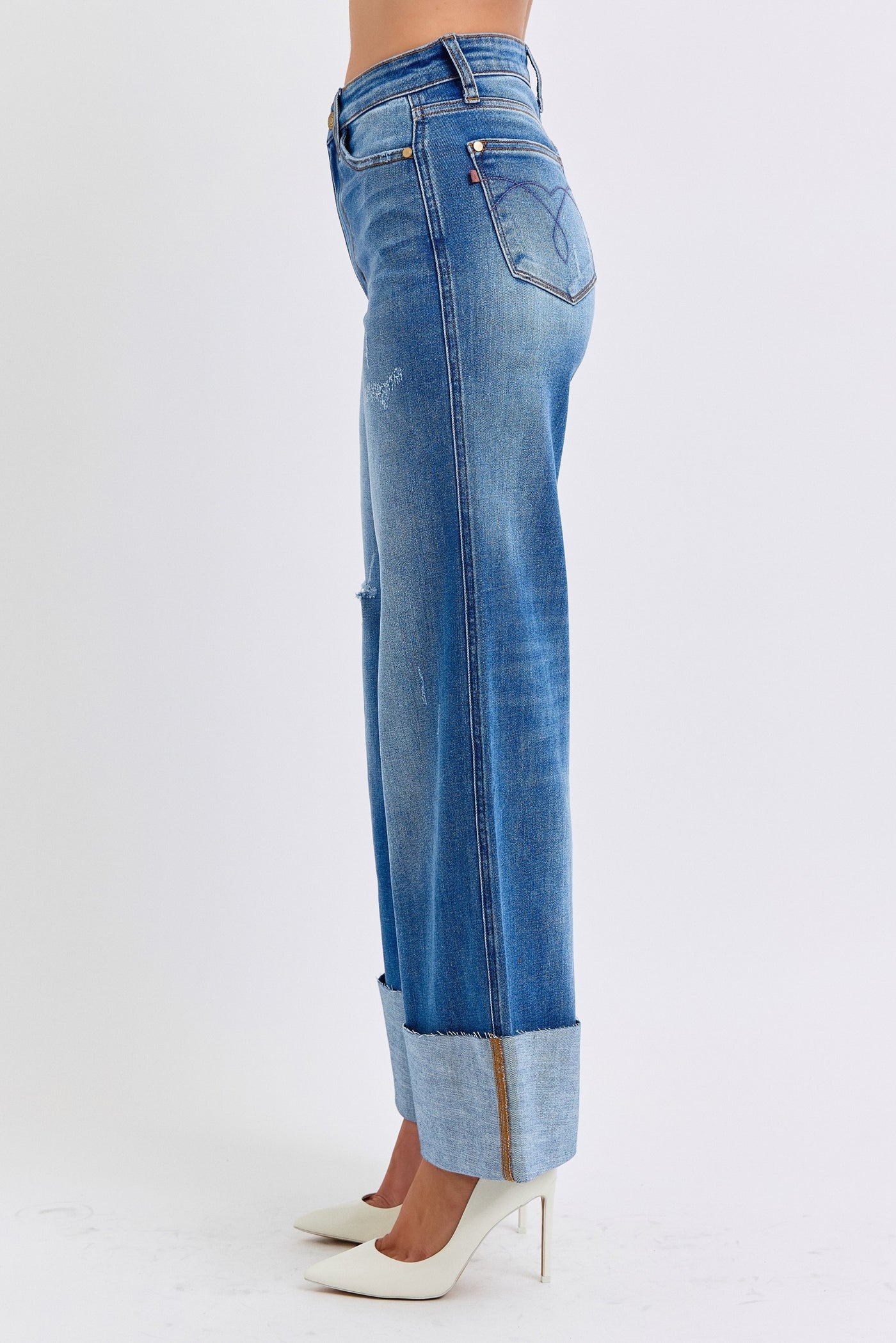Judy Blue High Rise Wide Leg Jeans