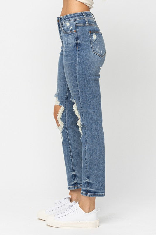 Judy Blue High Waist Destroyed Boyfriend Jeans