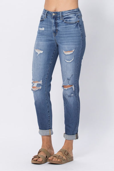 Judy Blue High Waist Boyfriend Jeans