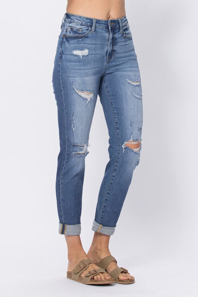 Judy Blue High Waist Boyfriend Jeans