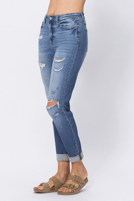 Judy Blue High Waist Boyfriend Jeans