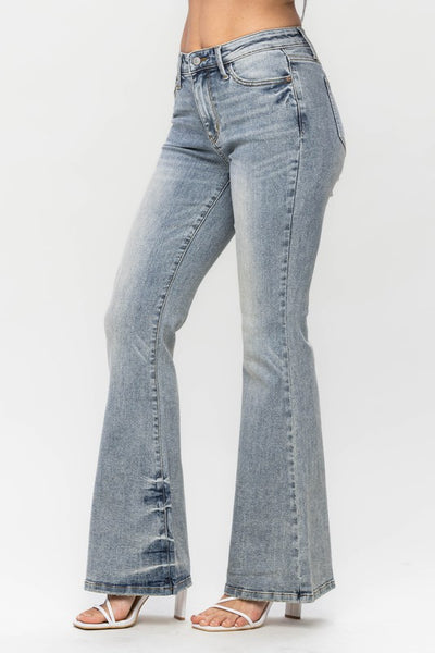 Judy Blue Mid Rise Flare Jeans