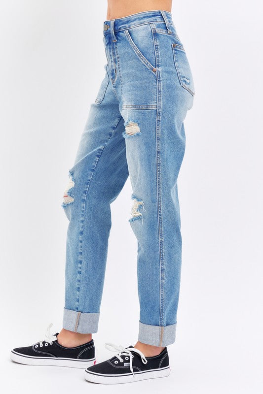 Judy Blue High Waist Boyfriend Jeans