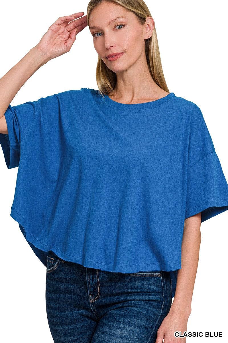 Cotton Round Neck Top
