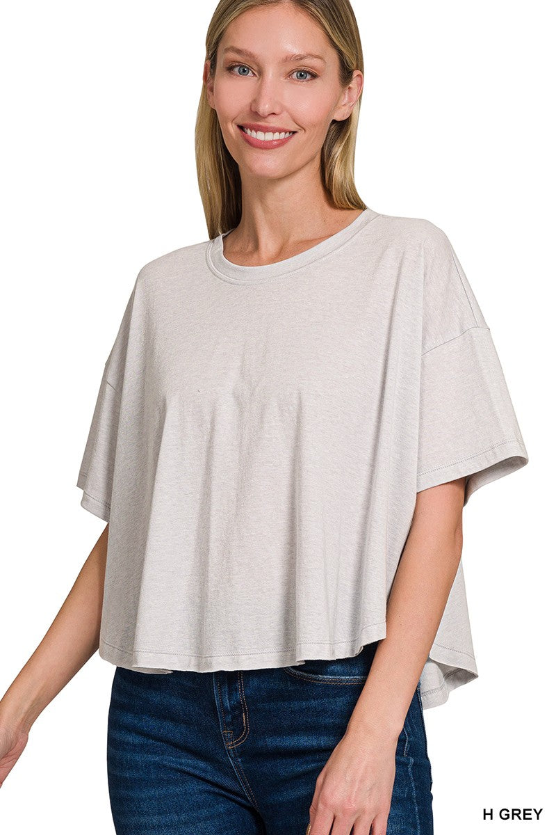 Cotton Round Neck Top