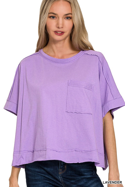 Exposed Seam Oversized Tee