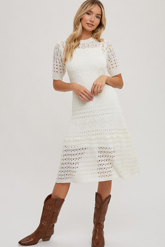 Crochet Midi Dress