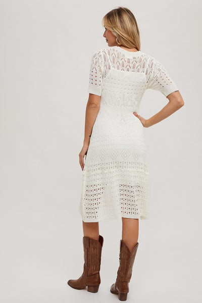 Crochet Midi Dress