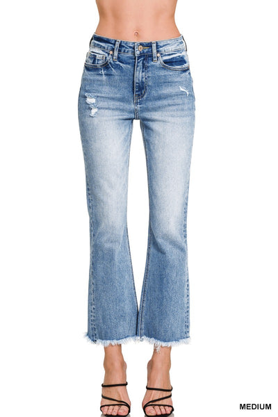 Zenana High Rise Cropped Jeans