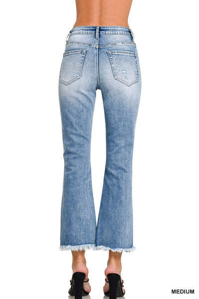 Zenana High Rise Cropped Jeans