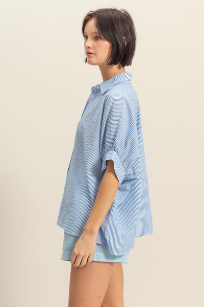 Striped Button Down Top