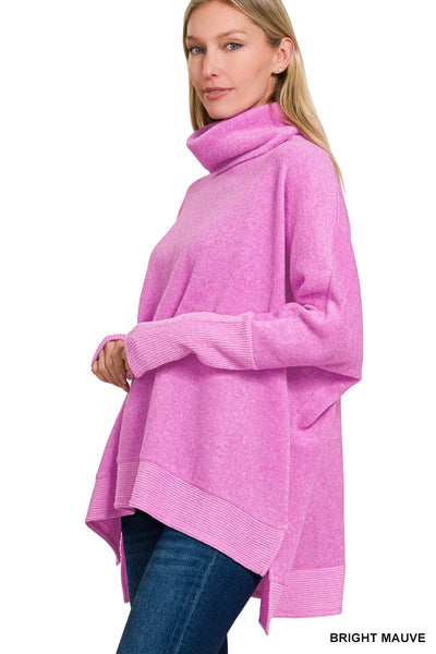 Cowl Neck Poncho Sweater