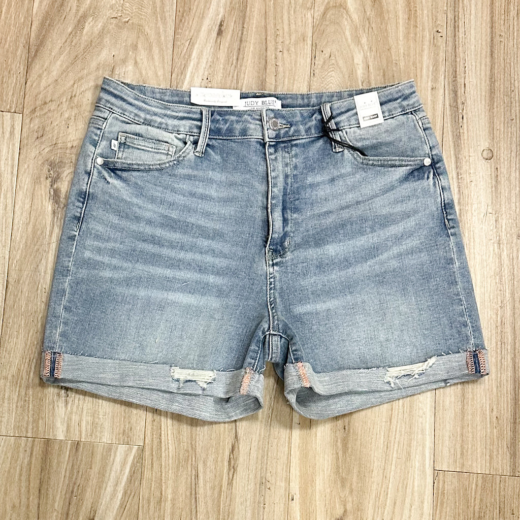 Judy Blue High Waist Cuffed Shorts