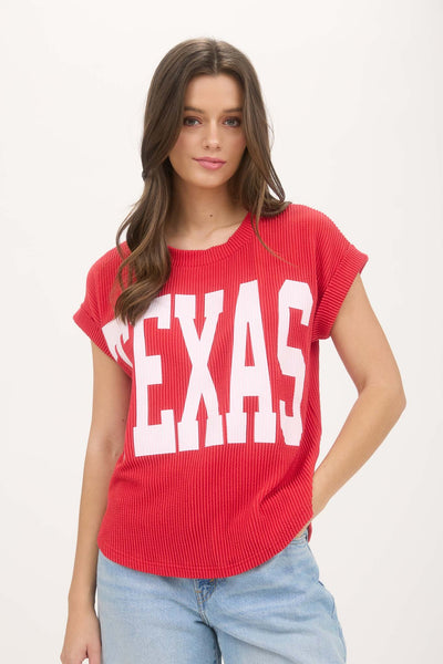 Short Sleeve Texas Sweater Top