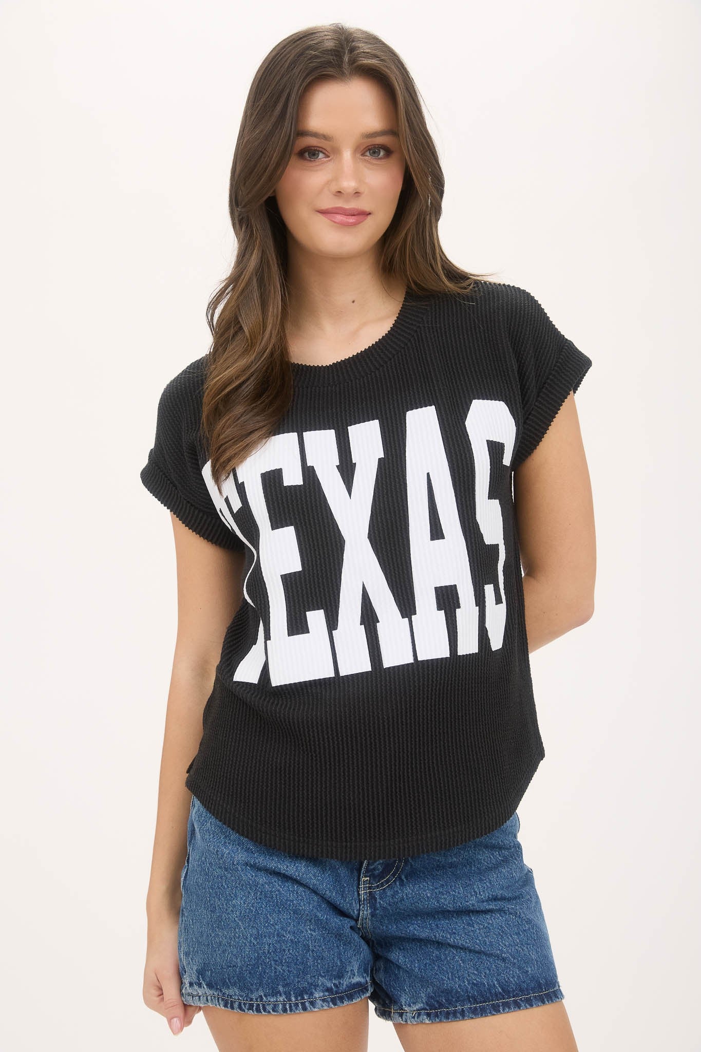 Short Sleeve Texas Sweater Top