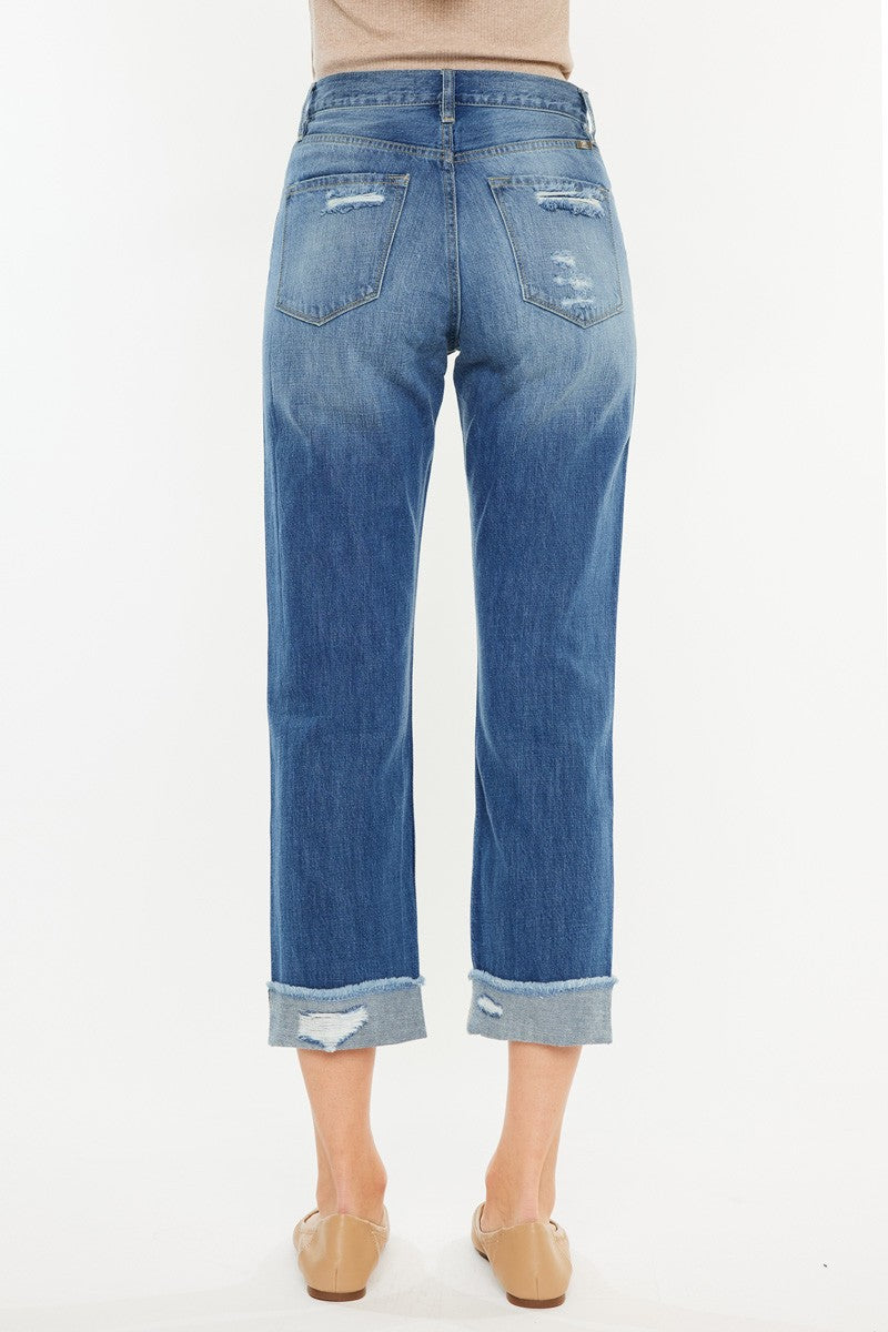 KanCan High Rise Straight Leg Jeans