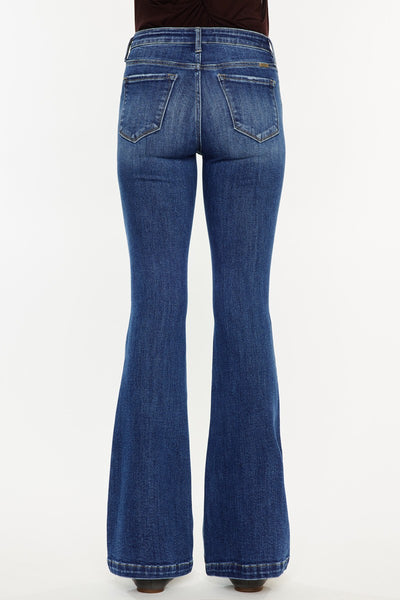 KanCan Mid Rise Petite Flare Jeans