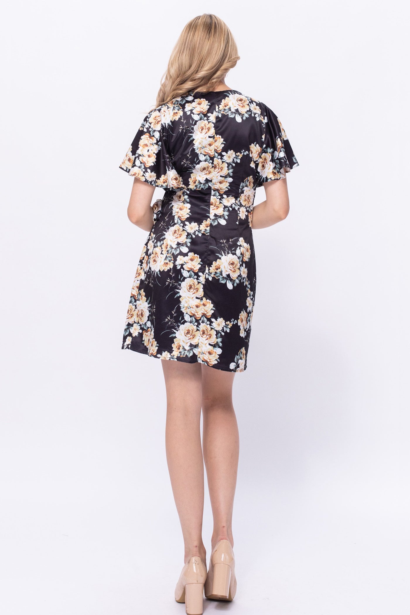 Satin Wrap Dress