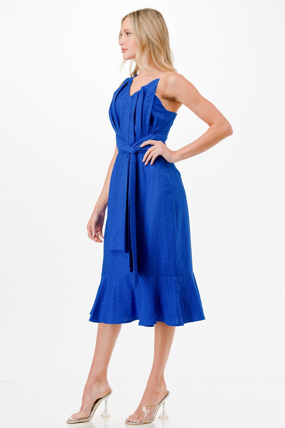 One Shoulder Midi Dress