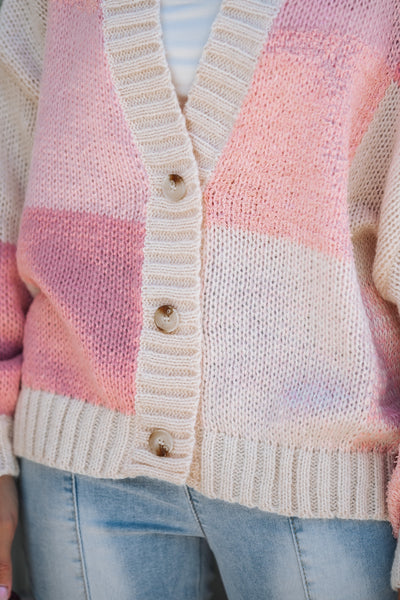 Color Block Cardigan