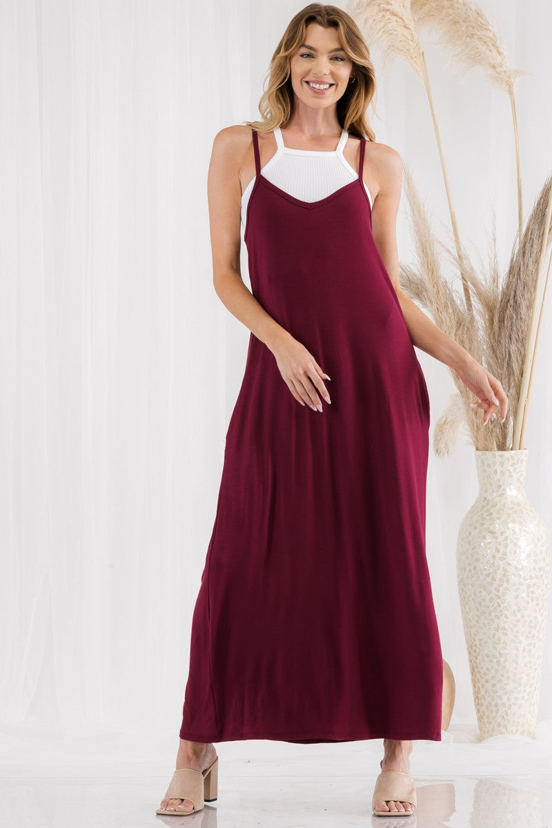 Perfect 90's Layering Maxi Dress