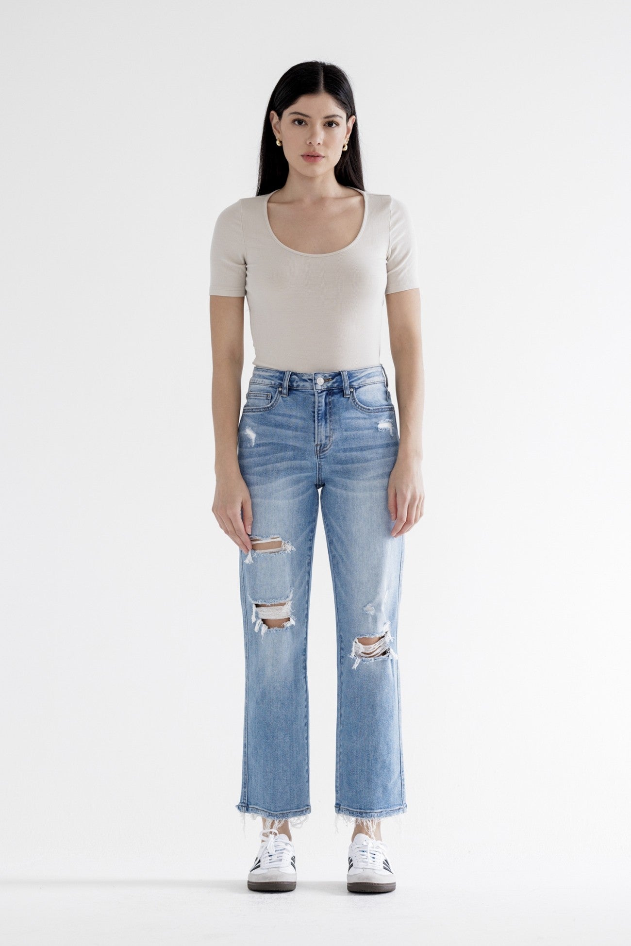 Mica High Rise Straight Leg Jeans
