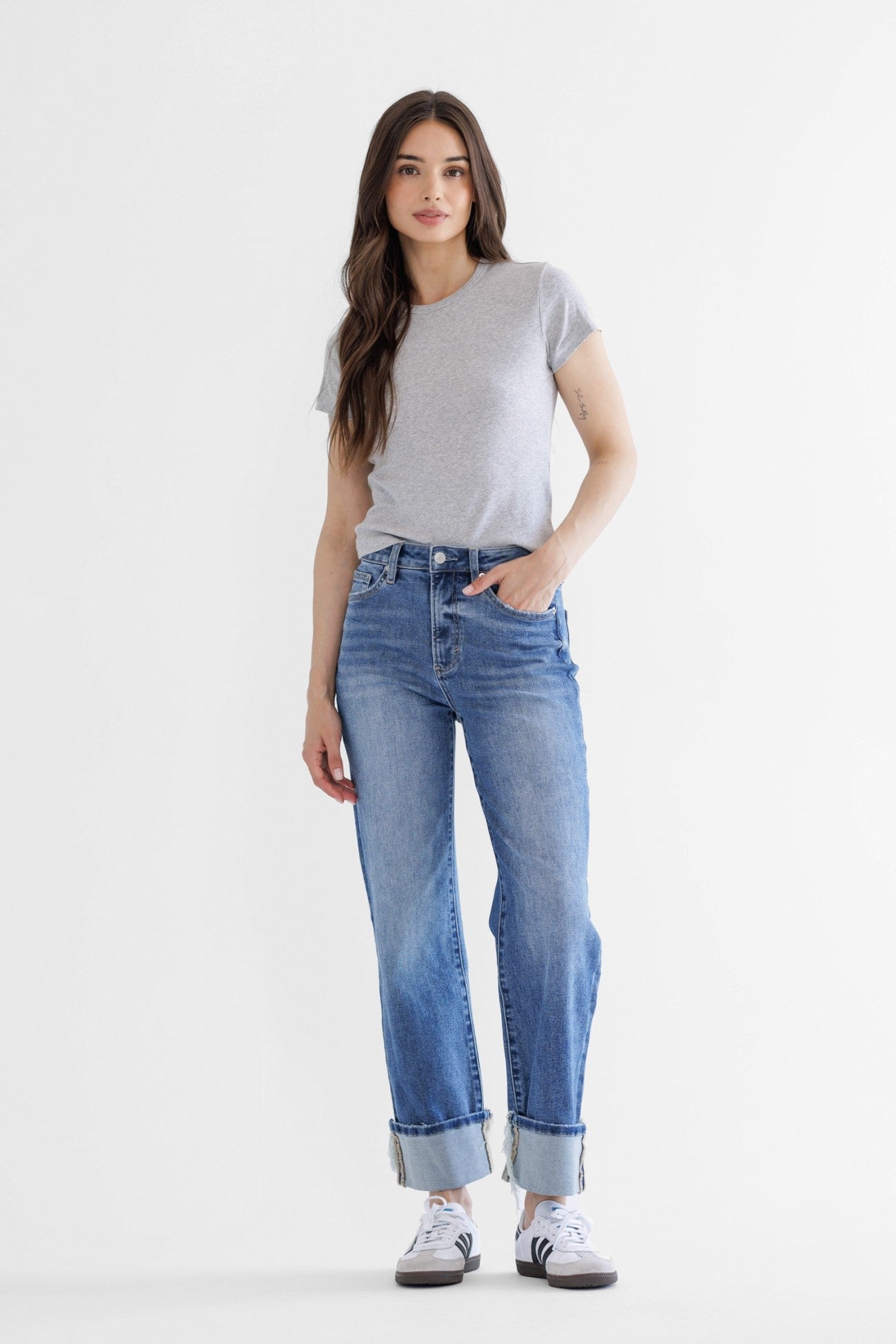 Mica High Rise Straight Leg Jeans