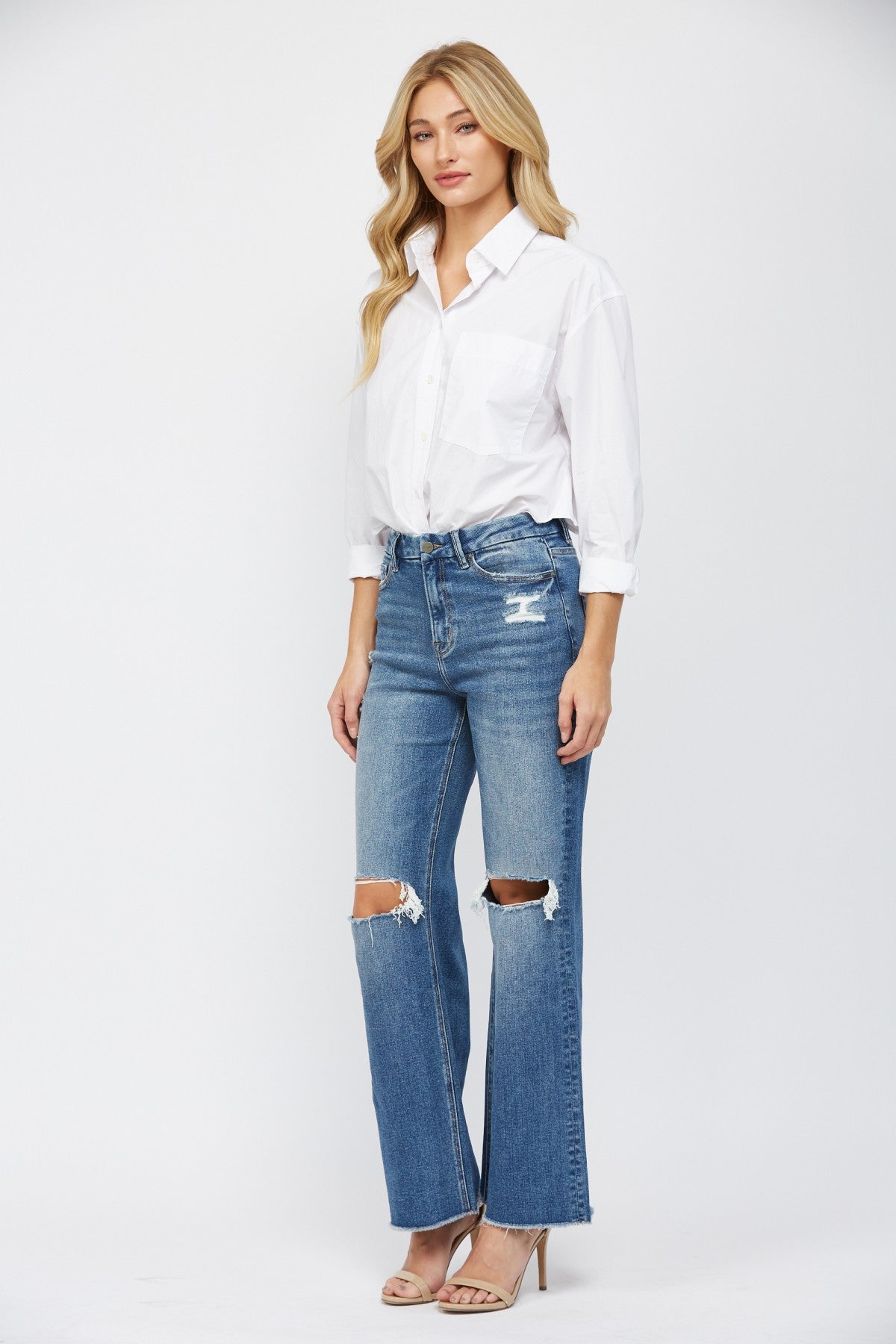 Mica High Rise Wide Leg Jeans