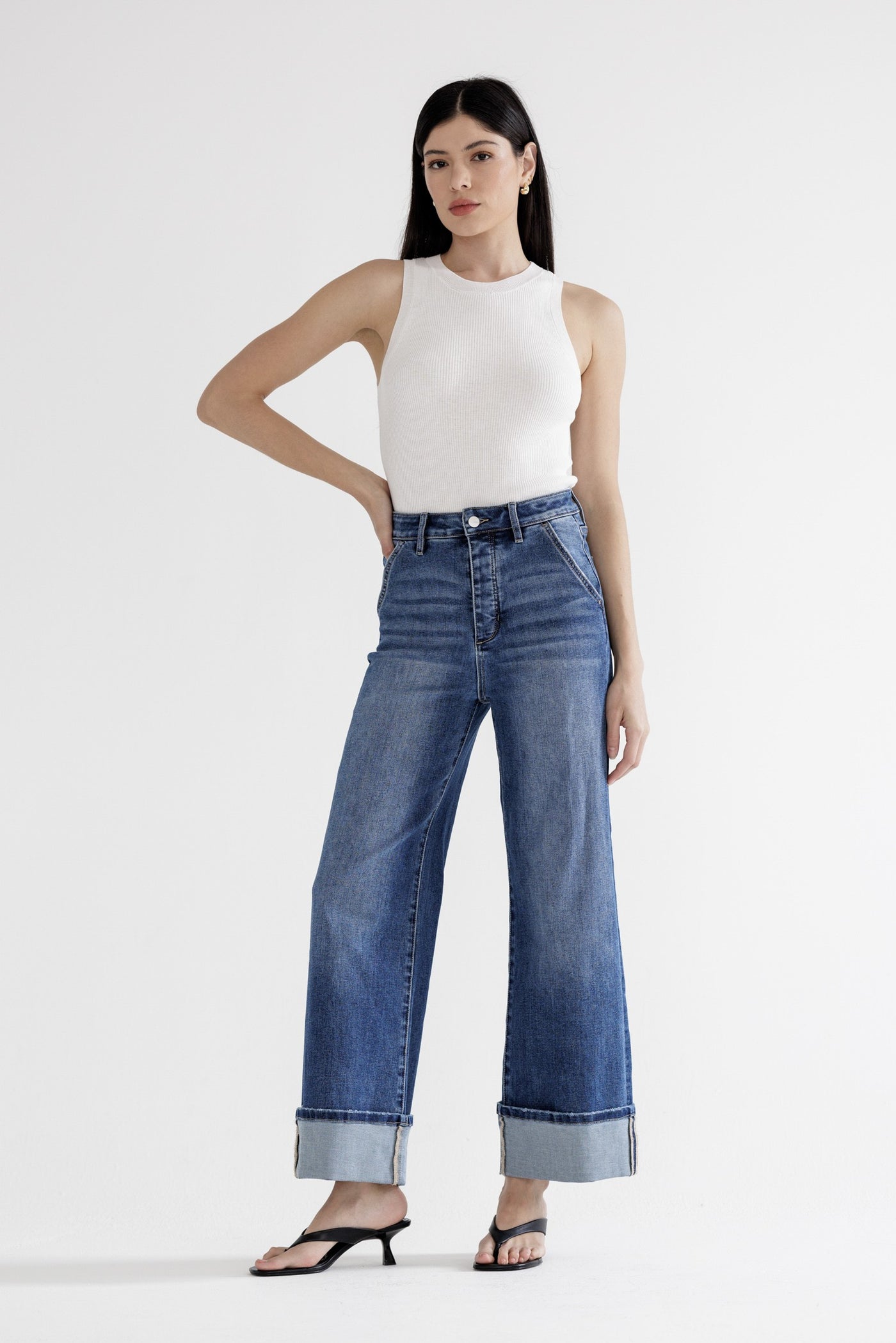 Mica High Rise Wide Leg Jeans