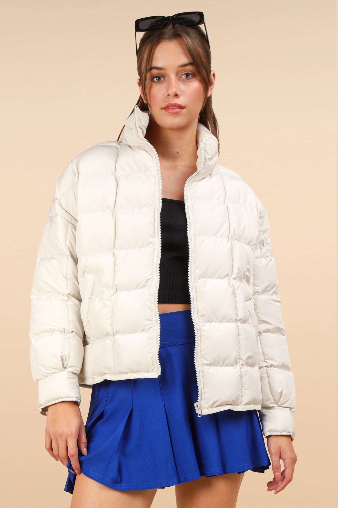 Cream Puffer Jacket