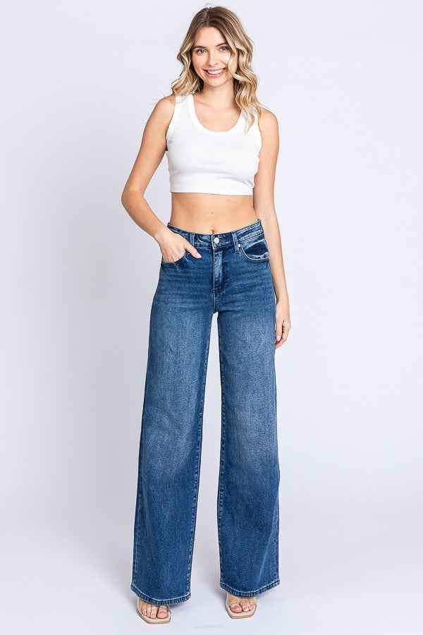 Petra High Rise Wide Leg Jeans