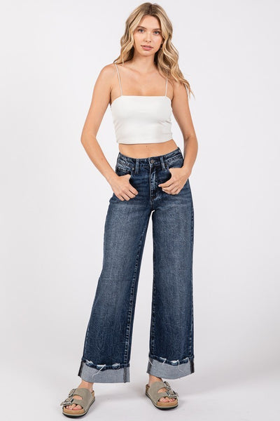 Petra High Rise Comfort Stretch Wide Leg Jeans