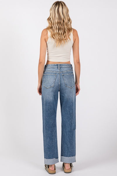 Petra High Rise Baggy Straight Leg Jeans