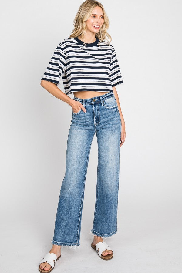 Petra Super High Rise Straight Jeans