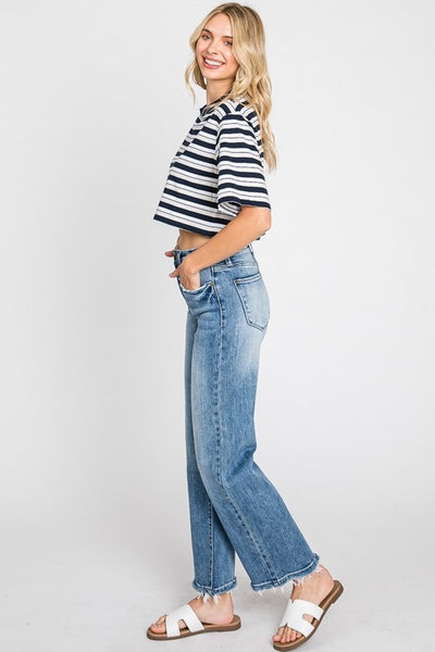 Petra Super High Rise Straight Jeans