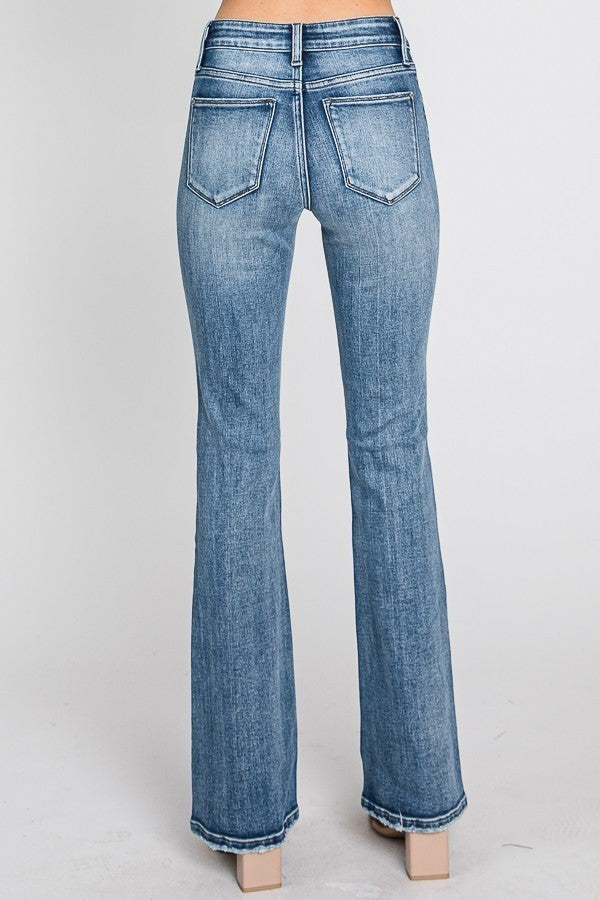 Petra Mid Rise Bootcut Jeans