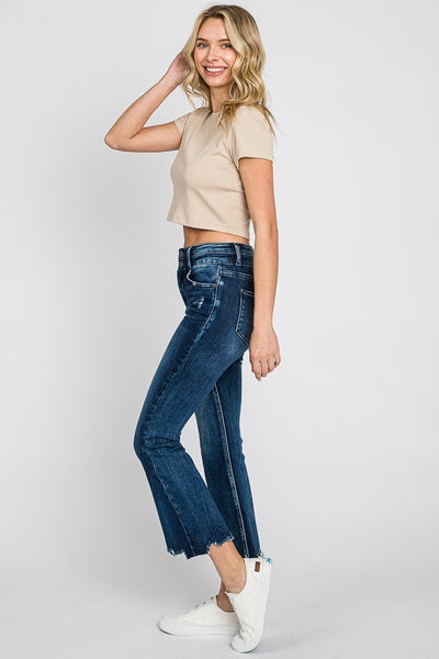 Petra High Rise Crop Bootcut Jeans