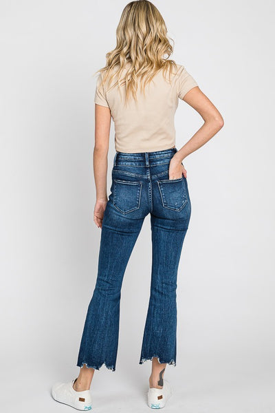 Petra High Rise Crop Bootcut Jeans