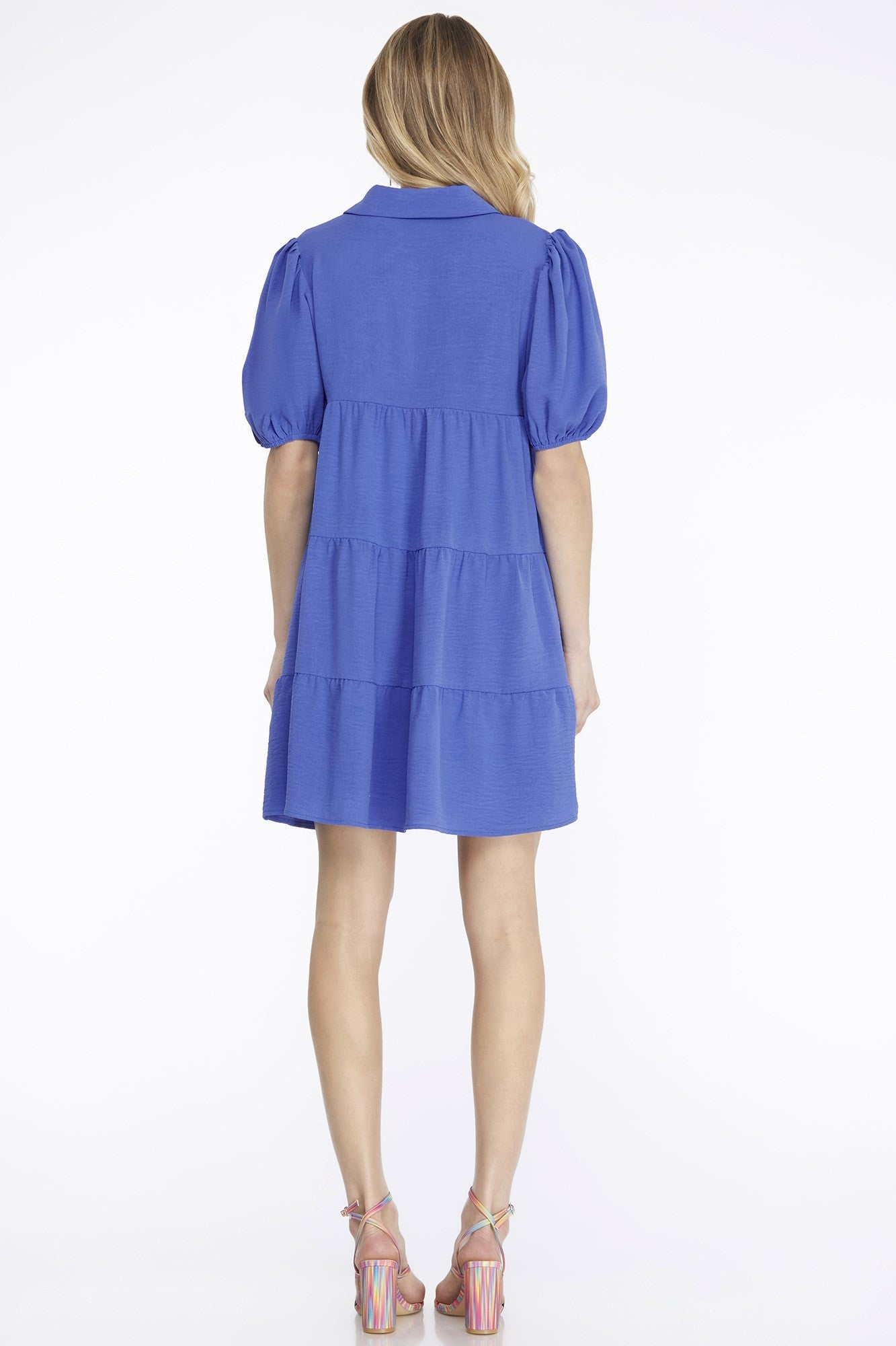 Short Sleeve Button Down Dress